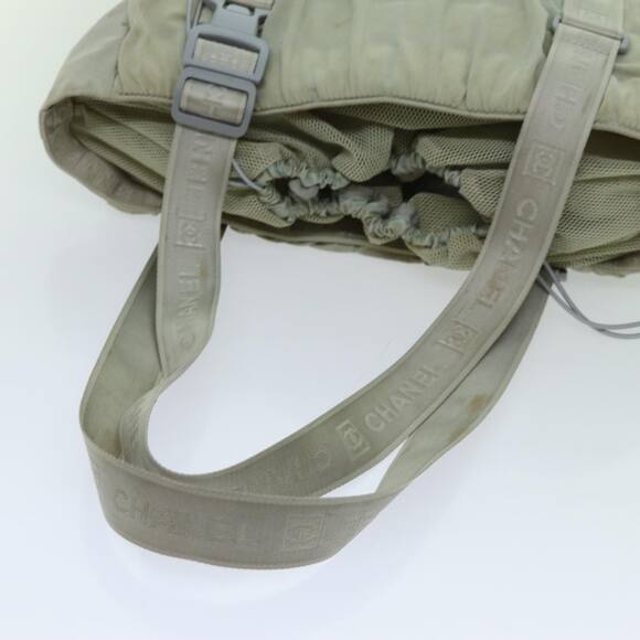 CHANEL Sports Line Tote Bag Canvas Gray CC - Picture 9 of 16
